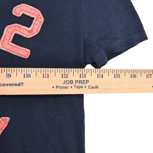 Abercrombie Navy Tee Kids XL Y2K Preppy Varsity - Picture 7 of 8